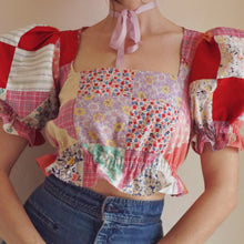 Load image into Gallery viewer, Handmade Patchwork Quilt Blouse