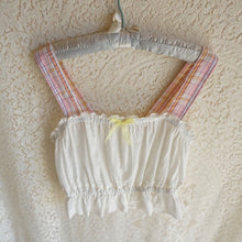 Load image into Gallery viewer, Handmade Antique Windowpane Cotton Camisole