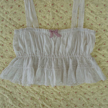 Load image into Gallery viewer, Handmade Antique Cotton Ruffle Camisole