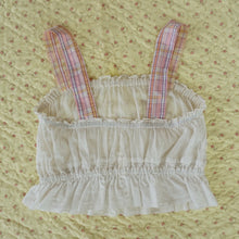 Load image into Gallery viewer, Handmade Antique Windowpane Cotton Camisole
