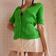 Load image into Gallery viewer, 1960's Slime Green Cardigan