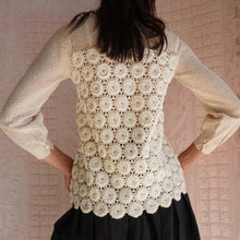 Load image into Gallery viewer, 1970's Hand Crocheted Textural Blouse
