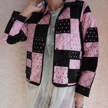 Load image into Gallery viewer, Y2K Quilted Checkered Cotton Jacket