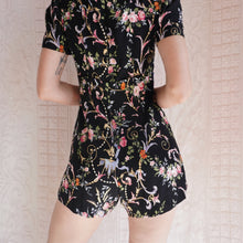 Load image into Gallery viewer, Early 2000's Silk Betsey Johnson Playsuit