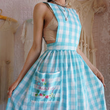 Load image into Gallery viewer, Vintage Handmade Gingham Pinafore
