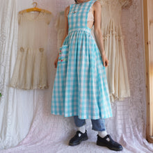 Load image into Gallery viewer, Vintage Handmade Gingham Pinafore
