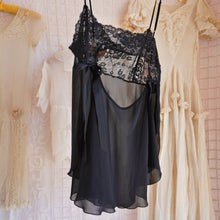 Load image into Gallery viewer, Vintage Sheer Black Bow Slip

