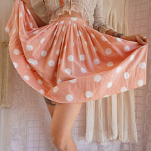 Load image into Gallery viewer, 1940&#39;s/50&#39;s Cotton Polka Dot Skirt
