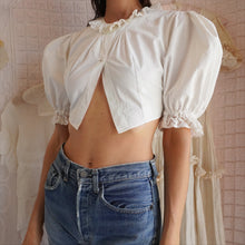 Load image into Gallery viewer, Vintage Cotton Cropped Dirndl Top
