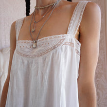 Load image into Gallery viewer, Antique White Cotton Night Dress
