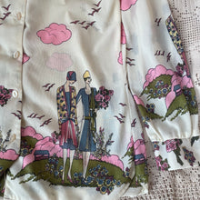Load image into Gallery viewer, Late 60&#39;s Novelty Print Blouse
