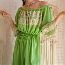 Load image into Gallery viewer, 1960&#39;s Acid Green Jumpsuit

