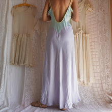 Load image into Gallery viewer, Y2K Silk Bias Cut Color block Slip Dress
