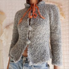 Load image into Gallery viewer, Vintage Hand Knit Curly Wool Cardigan
