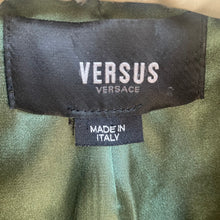 Load image into Gallery viewer, Versus Versace Moss Green Velvet Blazer
