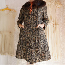 Load image into Gallery viewer, Vintage 1960&#39;s Tapestry Pea Coat
