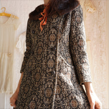 Load image into Gallery viewer, Vintage 1960&#39;s Tapestry Pea Coat
