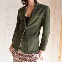 Load image into Gallery viewer, 1990&#39;s Moss Green Suede Jacket
