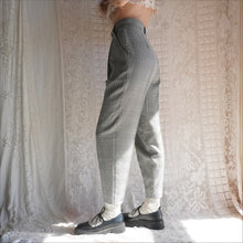 Load image into Gallery viewer, 1990&#39;s High Waisted Plaid Houndstooth Trousers

