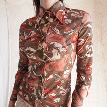 Load image into Gallery viewer, 1970&#39;s Marbled Print Shirt
