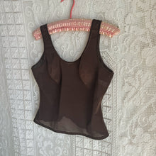 Load image into Gallery viewer, Vintage Cocoa Brown Mesh Tank Top
