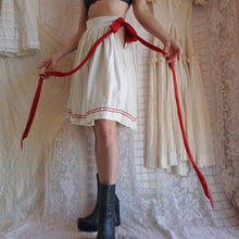 Load image into Gallery viewer, Reworked Vintage Cotton Gathered Bow Skirt
