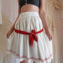 Load image into Gallery viewer, Reworked Vintage Cotton Gathered Bow Skirt
