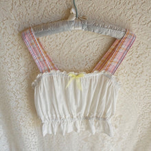 Load image into Gallery viewer, Handmade Antique Windowpane Cotton Camisole

