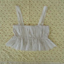 Load image into Gallery viewer, Handmade Antique Cotton Ruffle Camisole
