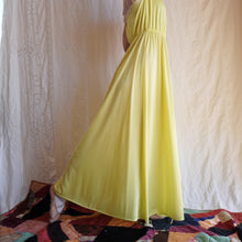 Load image into Gallery viewer, 1970&#39;s Slinky Citrine Maxi Dress
