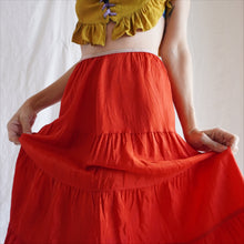 Load image into Gallery viewer, 1940&#39;s Cherry Red Tiered Petticoat
