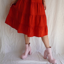 Load image into Gallery viewer, 1940&#39;s Cherry Red Tiered Petticoat
