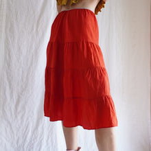Load image into Gallery viewer, 1940&#39;s Cherry Red Tiered Petticoat
