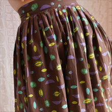 Load image into Gallery viewer, Vintage Cotton Fruit Print Skirt
