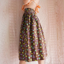 Load image into Gallery viewer, Vintage Cotton Fruit Print Skirt
