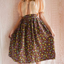 Load image into Gallery viewer, Vintage Cotton Fruit Print Skirt
