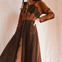 Load image into Gallery viewer, Late 1960&#39;s Patchwork Color Block Suede Coat
