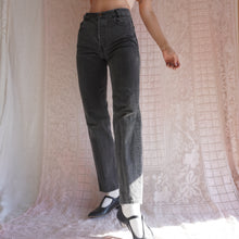 Load image into Gallery viewer, Vintage Faded Distressed Charcoal Levi&#39;s 501&#39;s
