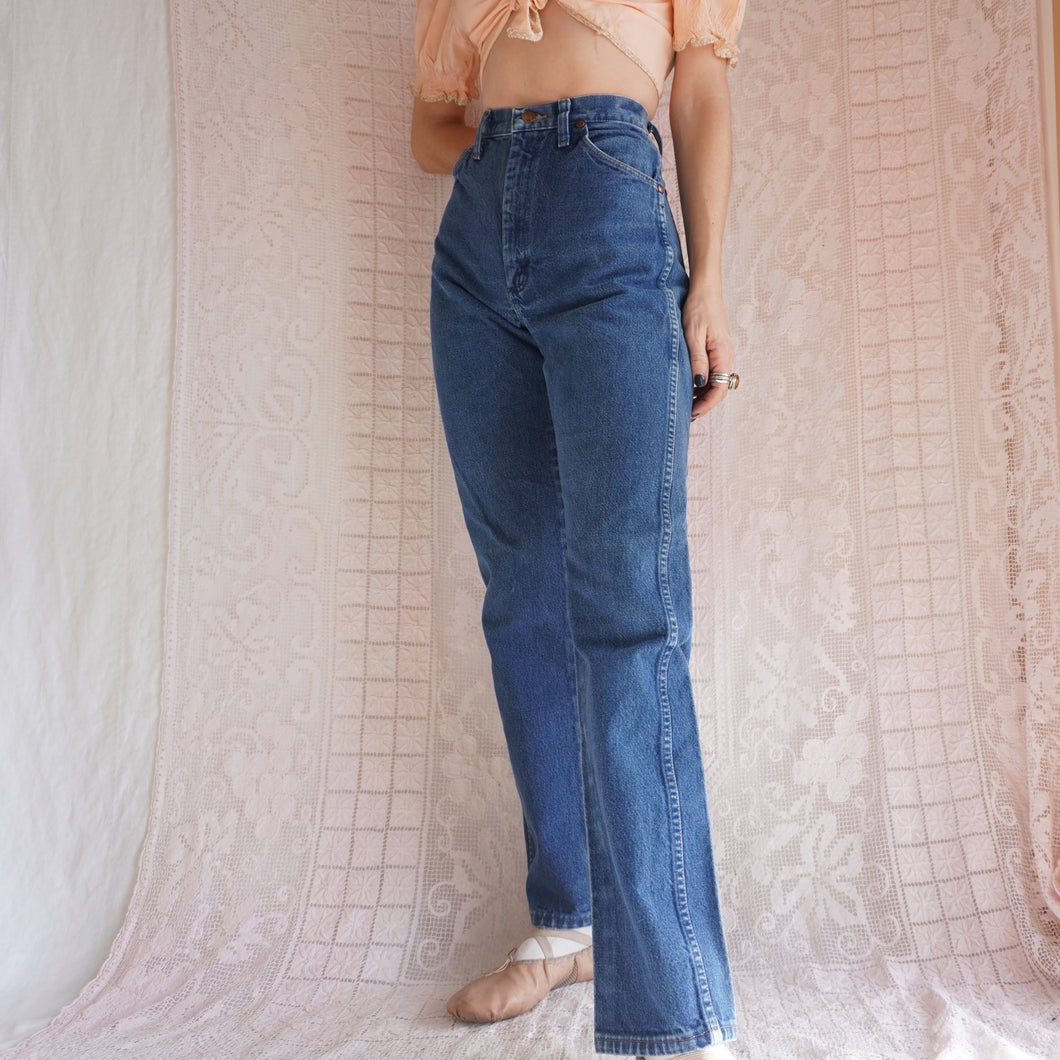 Vintage Classic Blue High Waisted Wrangler's