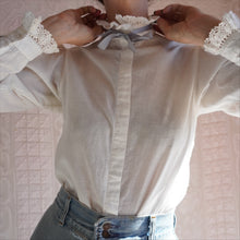 Load image into Gallery viewer, 1980&#39;s Victorian Style Blouse

