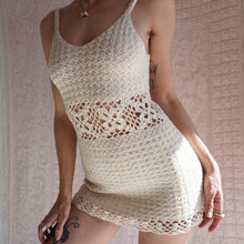 Load image into Gallery viewer, 1960&#39;s/70&#39;s Crochet Cotton Mini Dress
