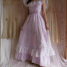 Load image into Gallery viewer, 1970&#39;s Lilac Garden Prairie Dress
